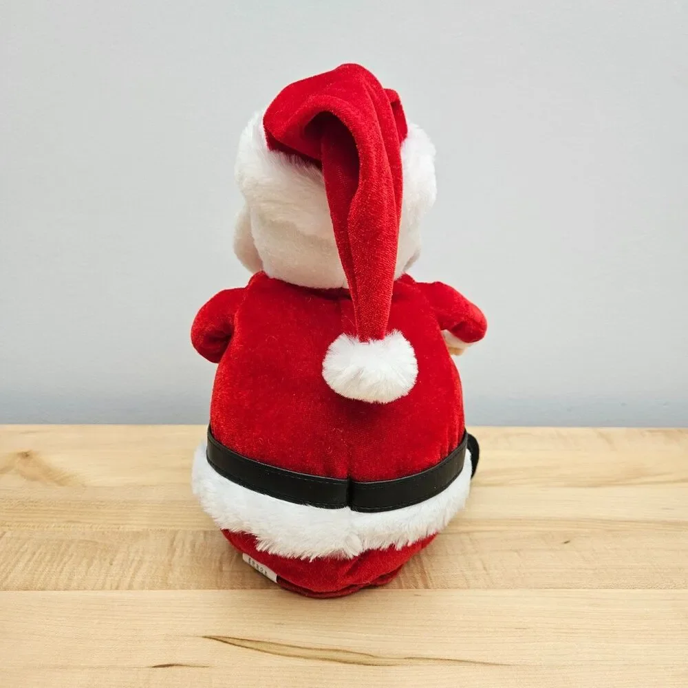 WORKS Tekky Toys 2007 Tickle Santa Claus Animated Plush Laughing VIDEO Christmas